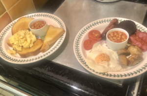 Two B&B breakfasts